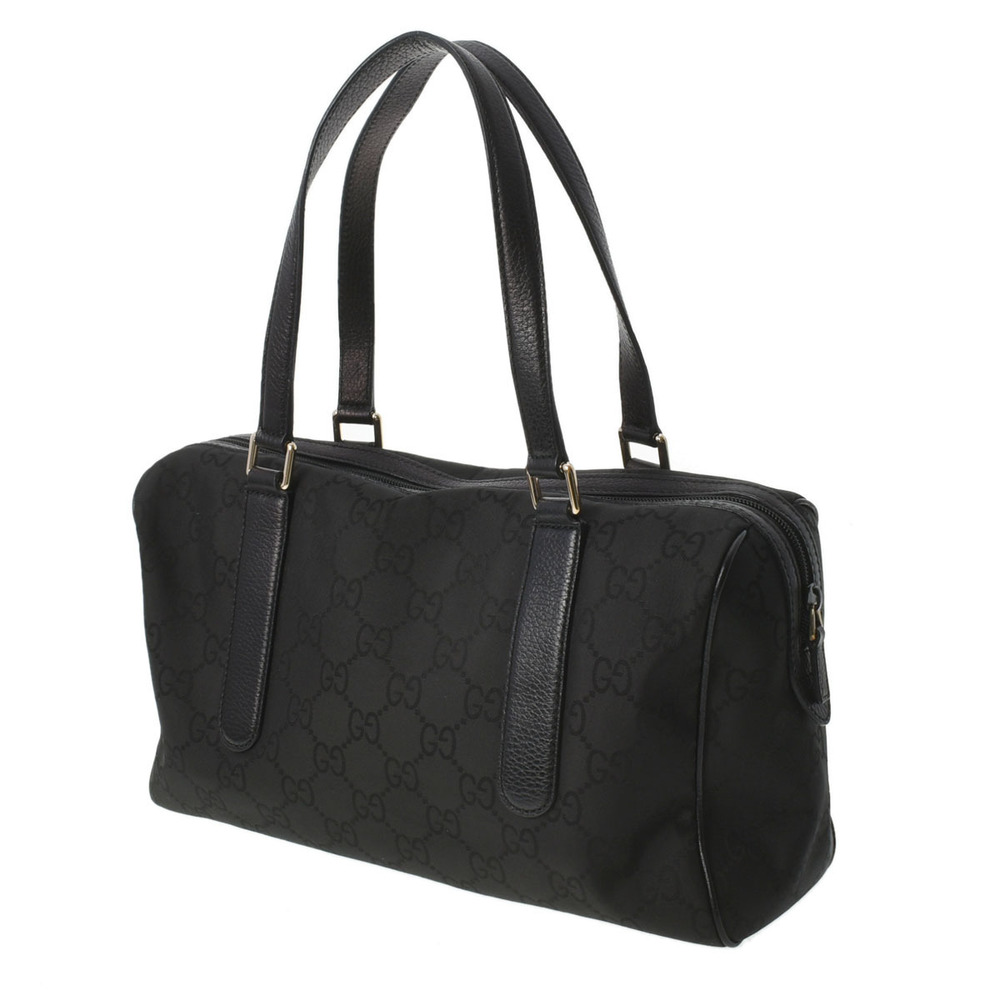 Gucci Handbag Black GG Boston Nylon Bag Canvas